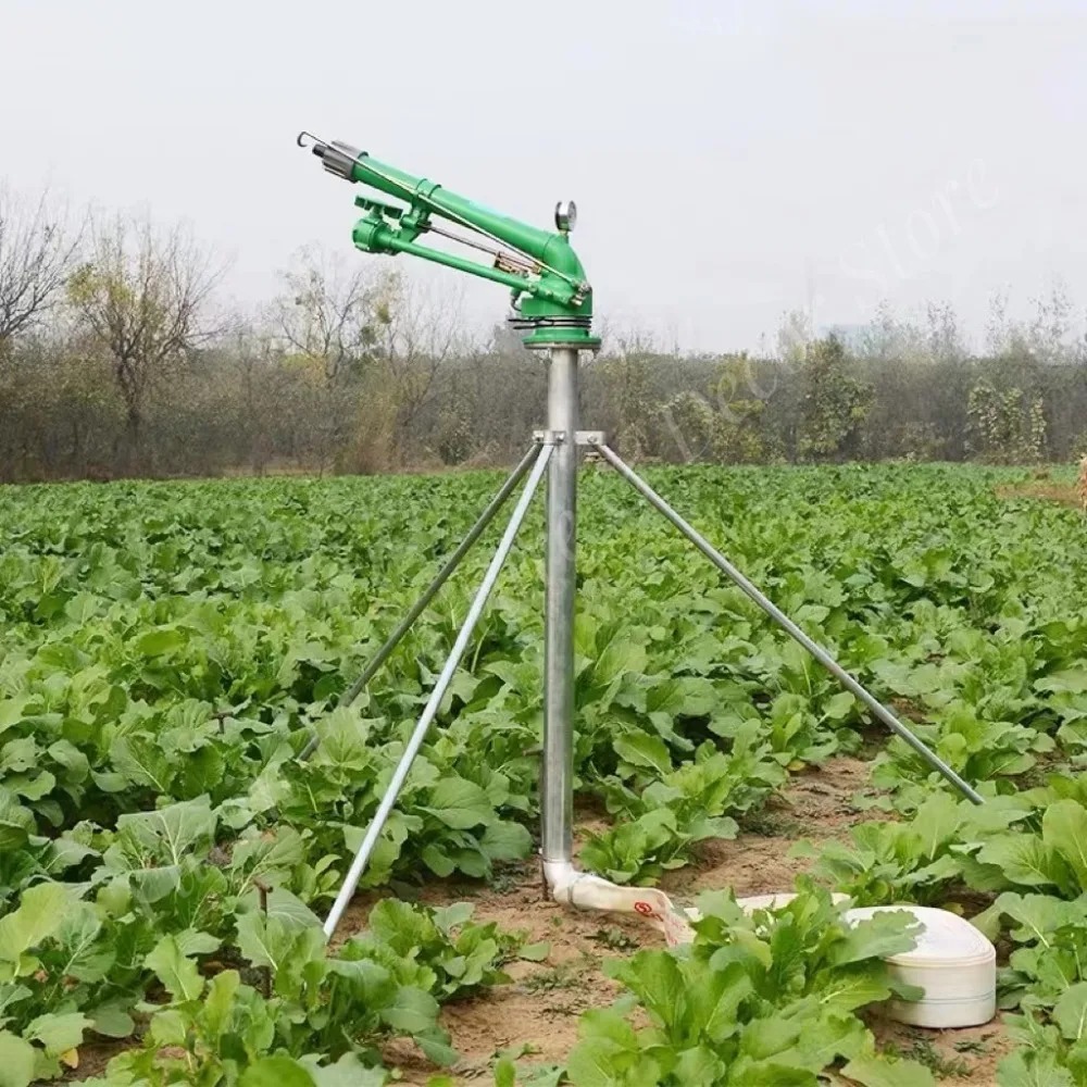 Agricultural Irrigation System 360 Rotary Big Large Rain Water Gun Sprinkler 60 Meter Garden Sprinklers
