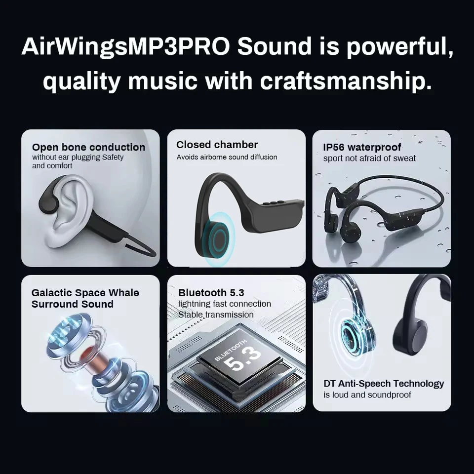 Xiaomi Mijia Ear Hook Bone Conduction Sports Headphone Wireless Earphone Bluetooth 5.4 Headset Hands-free with Mic for Running