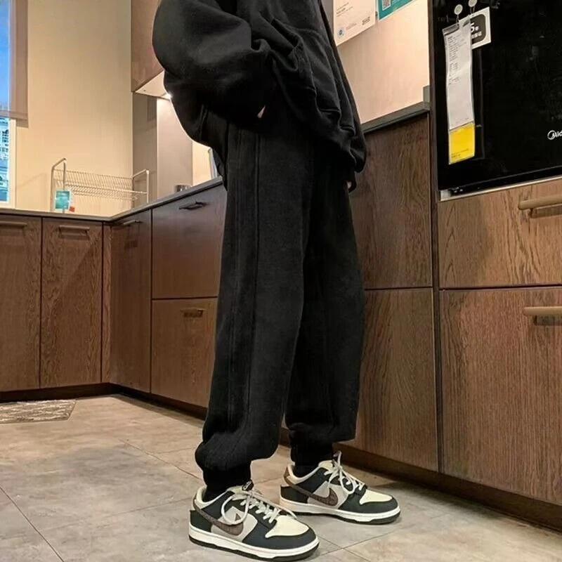 

Plus Big Size Trousers Loose Fleece-lined and Extra Thick Sweatpants for Men Essential Deals Casual Comfortable Man Sports Pants