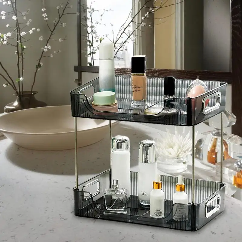 Cosmetics Skincare Organizer Holder for Perfume, Bathroom Organizers and Storage for Dresser Vanity Tray Sink