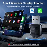 2026 NEW Wireless Carplay Adapter Android 2 in 1 AI Smart Box For Car With Wired CarPlay Car Intelligent Systems