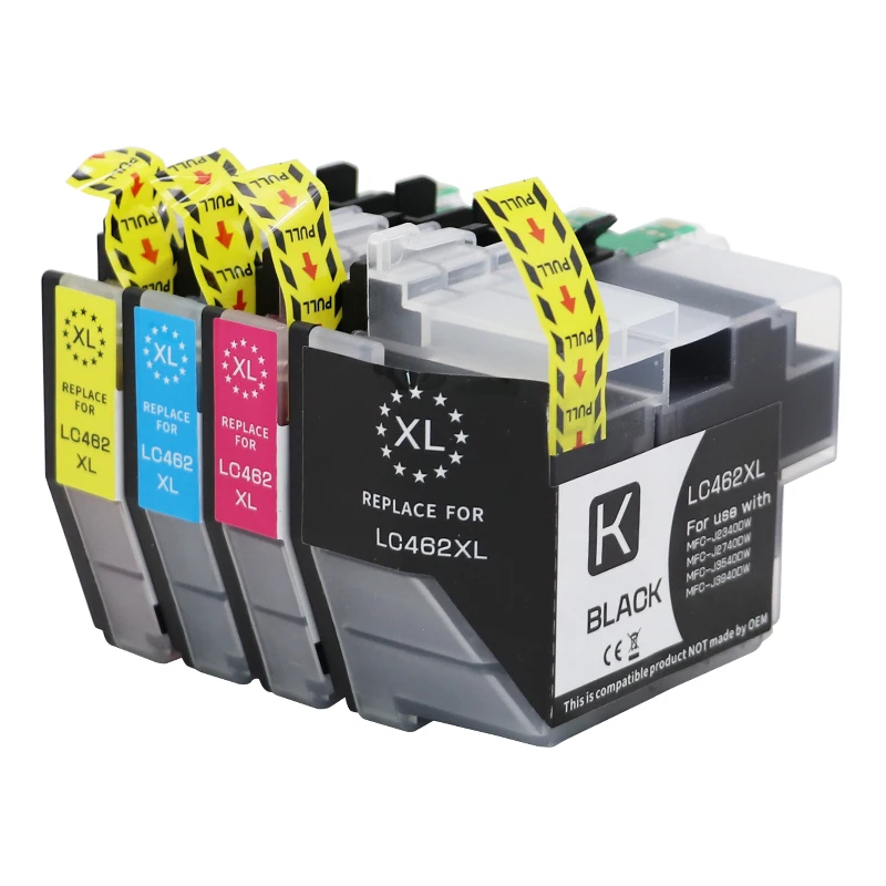 4Color/1set LC462 LC462XL LC-462XL Ink Cartridge Compatible For Brother MFC-J2340DW MFC-J2740DW MFC-J3540DW MFC-J3940DW Printers