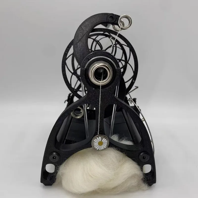 Electric Mini Spinning Wheel for Home Use - Transforms Cat/Dog Fur into Yarn Adjustable Speed 0-800 RPM