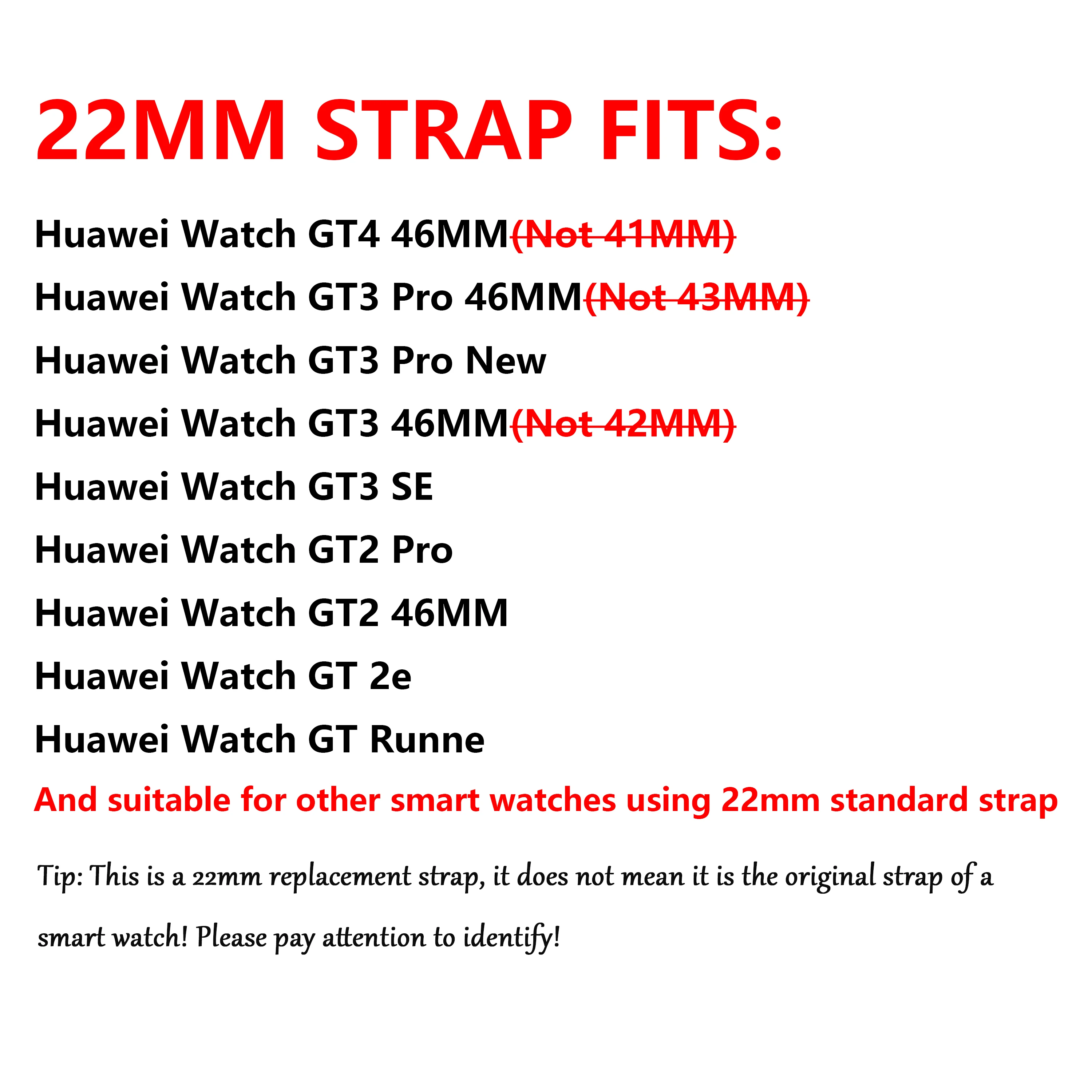 22mm Sport Watch Strap for Huawei Watch GT 4 46MM Watch Band Bracelet for Huawei GT3 Pro 46MM GT2 Pro Runner 46MM Silicone Wrist