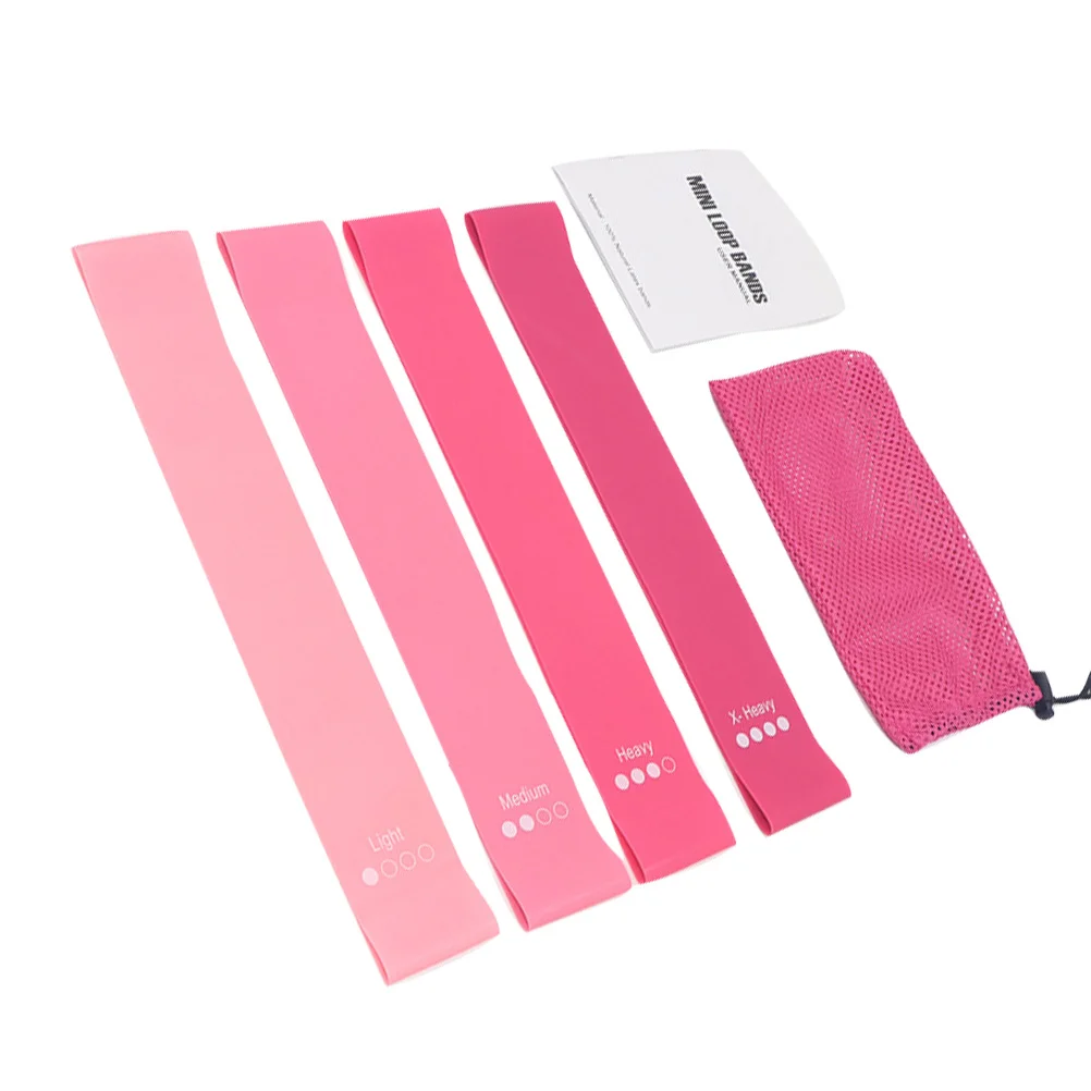

4Pcs Yoga Resistance Band Set Lightweight Portable Exercise Tool for Pilates Bodybuilding Muscle Activation Training