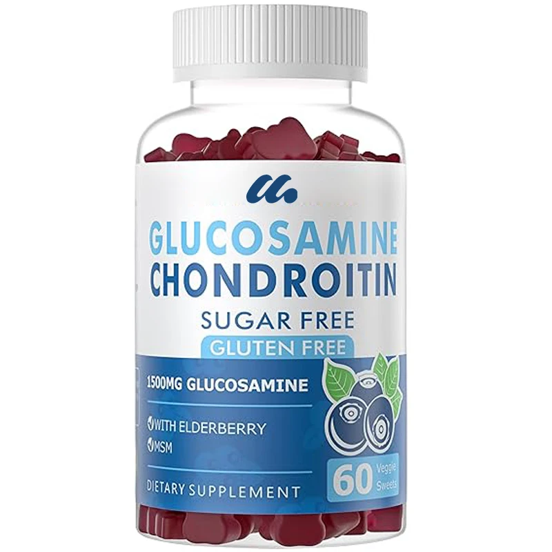 

Glucosamine chondroitin gummies containing dimethyl sulfoxide and elderberry super antioxidant immune supplements -60 capsules