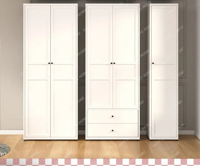 Metal Kids Luxury Wardrobe Designs Partition White Storage Cabinets Wardrobe Bedroom Clothes Modern