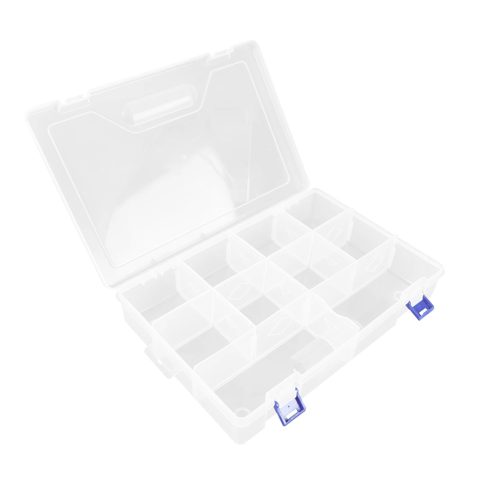 

1Pcs Parts Organizing Box Transparent PVC Durable 10 Compartments Storage Case for Electronics Hardware Simple Storage Box