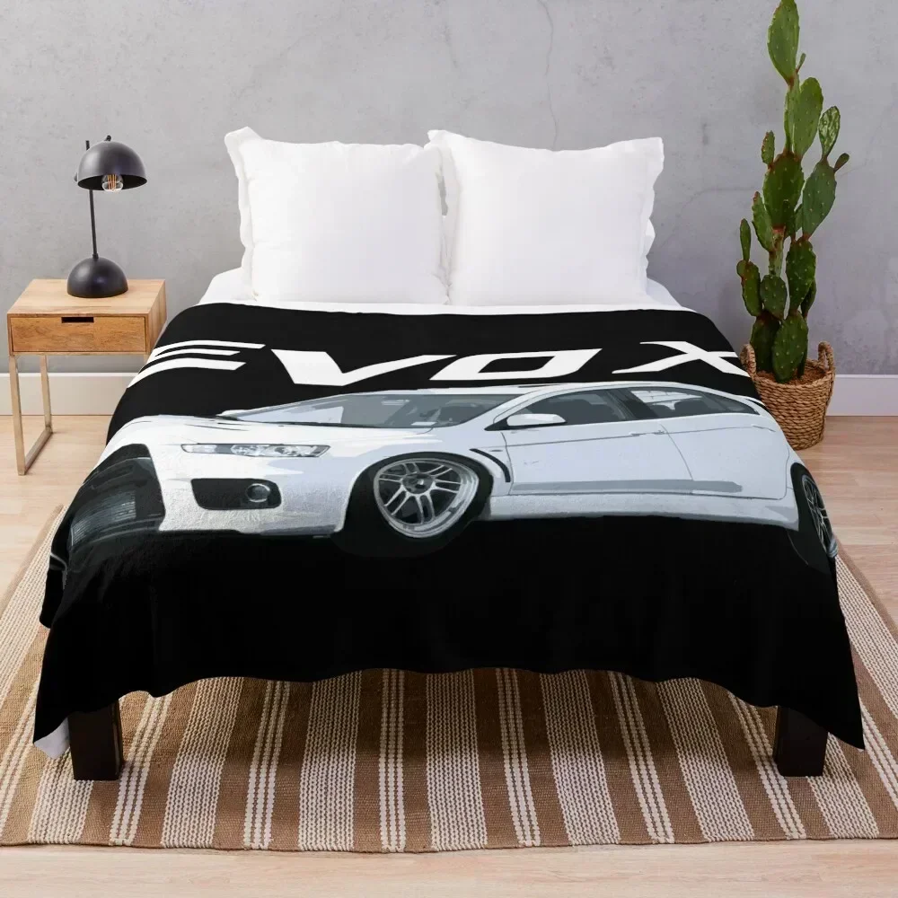 

Evo X Wicked White RPF1 Throw Blanket Soft Big Sleeping Bag Summer Beddings Beach Blankets