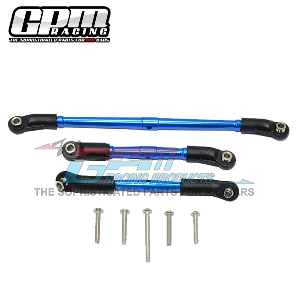 Biellette de direction avant en métal + Biellette de suspension supérieure avant 8246+8244 pour Traxxas 1/10 TRX4 TRX-4 DEFENDER Bronco RC Crawler Car