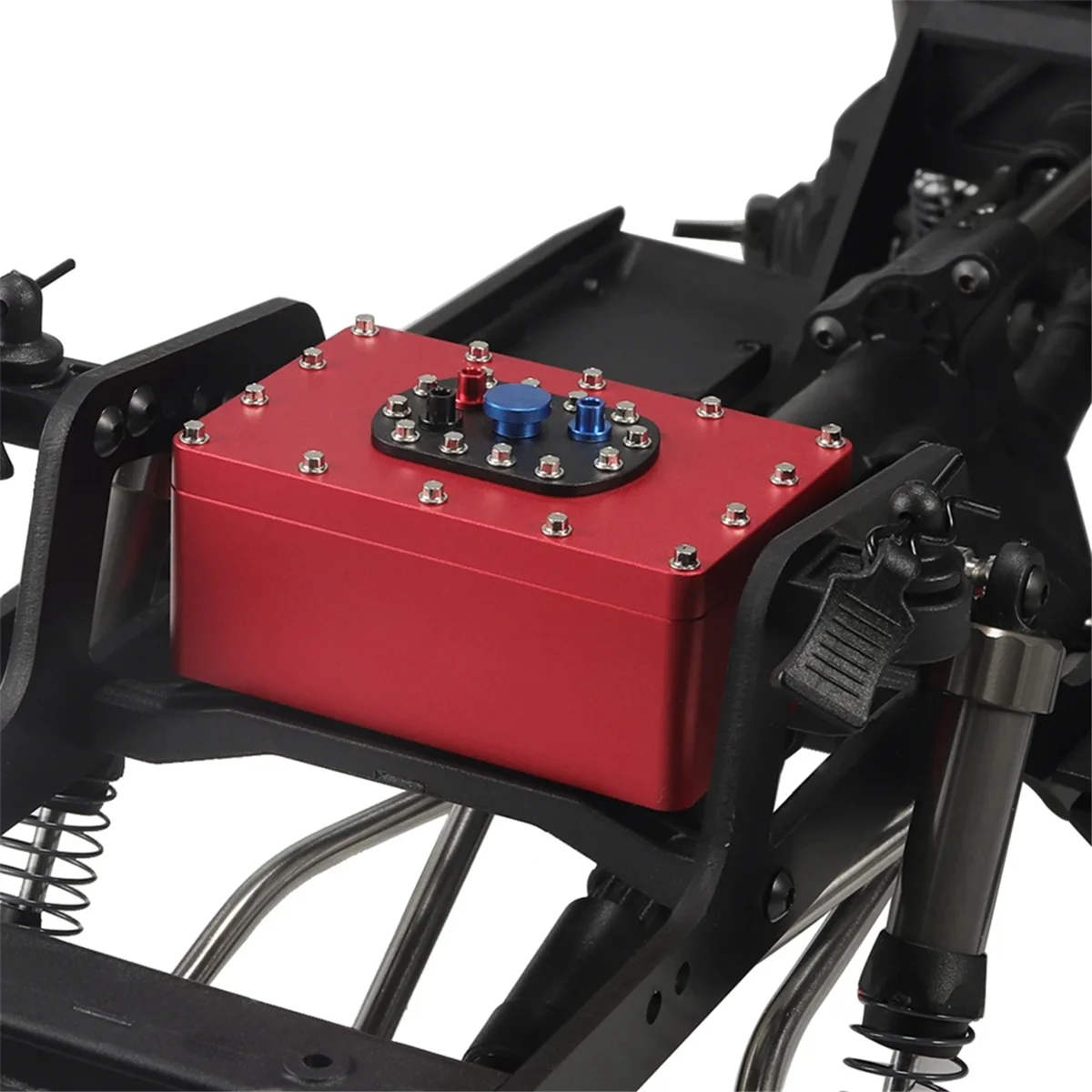 ABZW – boîte récepteur de voiture d'escalade en métal, réservoir de carburant pour 1/10 RC SCX10 D90 Capra RR10 VS4-10 Phoenix TRX4 TRX6 TF2 D90 CC01 noir