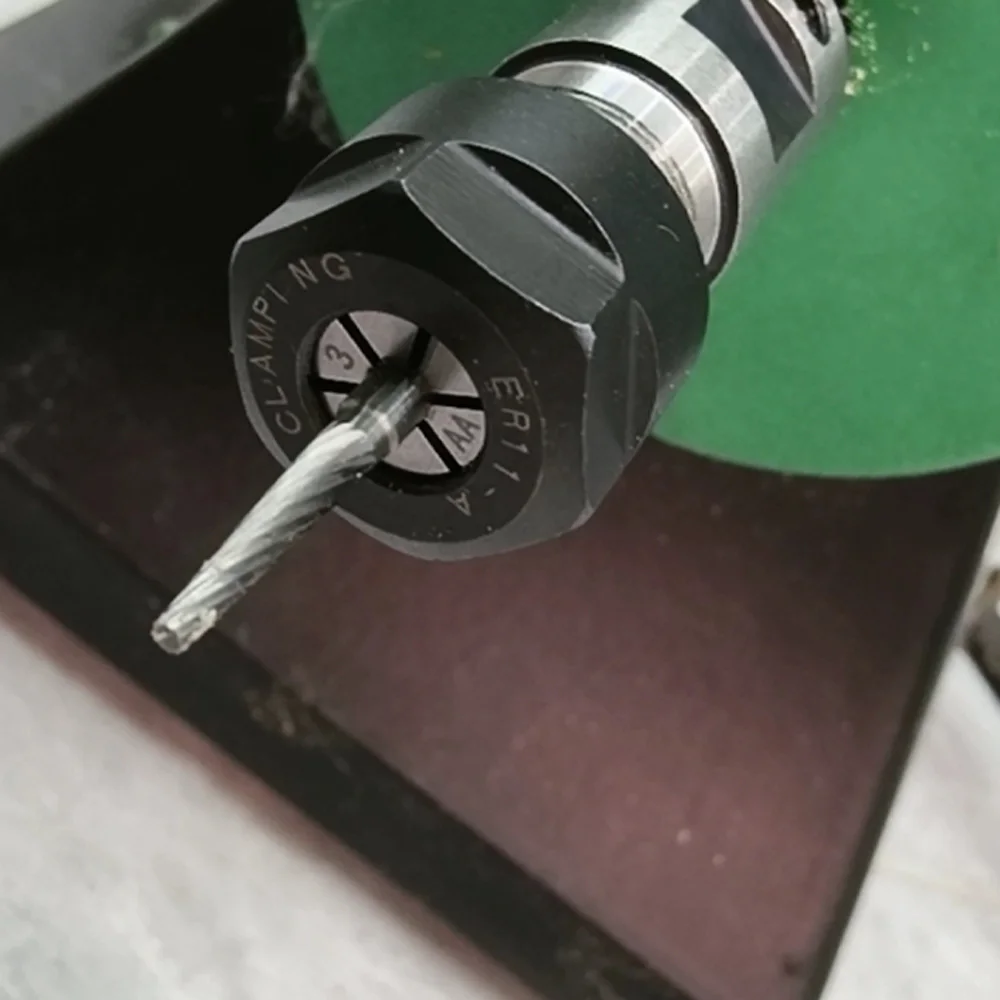 DIY-Motorspindel ER Werkzeughalter Sicherungsmutter Drehmaschine ER8/11/16/20/25 Graviermaschinenfutter 15mm CNC-Teile Spannzangenhülse 3.175 – Detail 18
