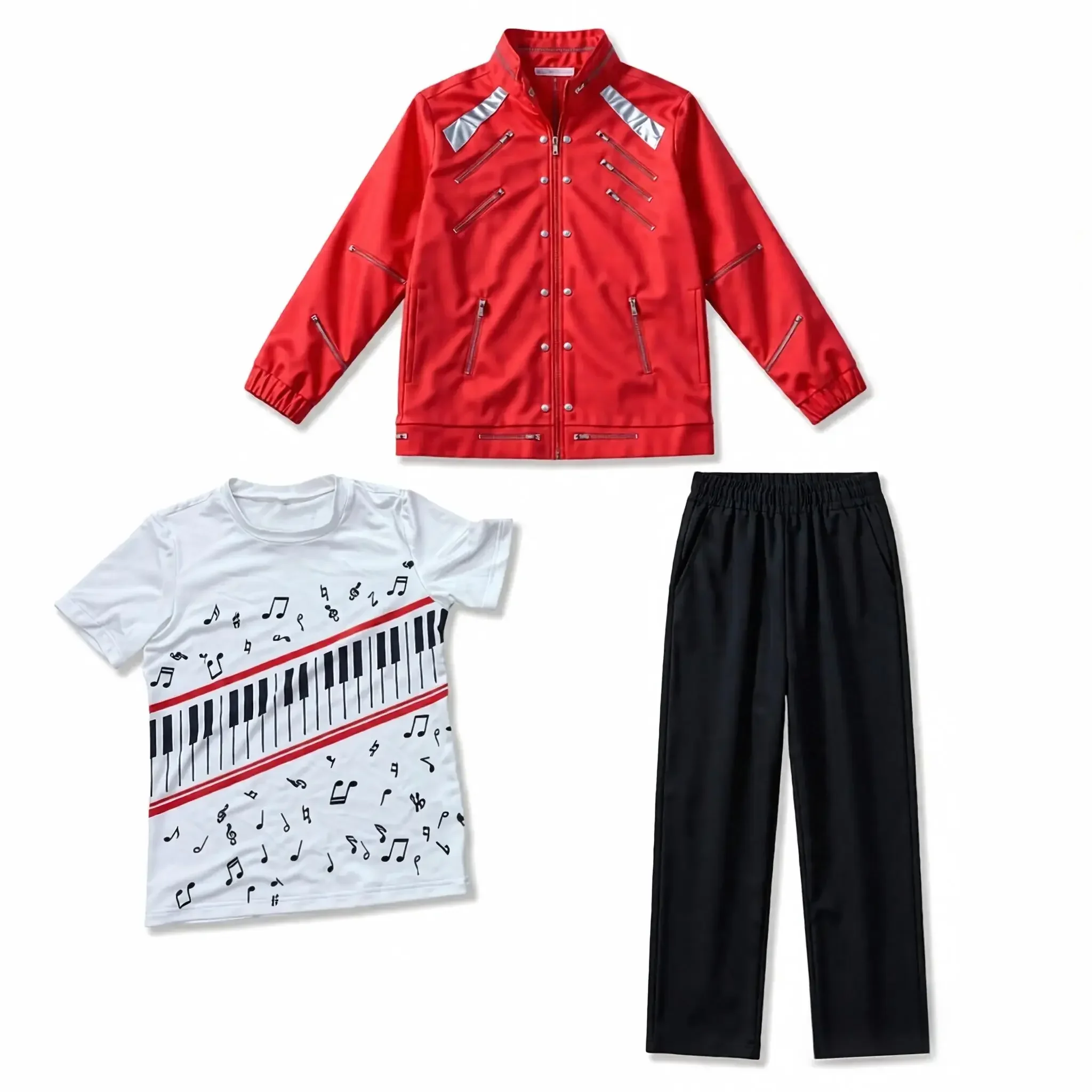 Kids 80s 90s Retro Pop Singer Costume Vintage Dance Outfit Carnival Halloween Stage Cosplay Party Wear view 3