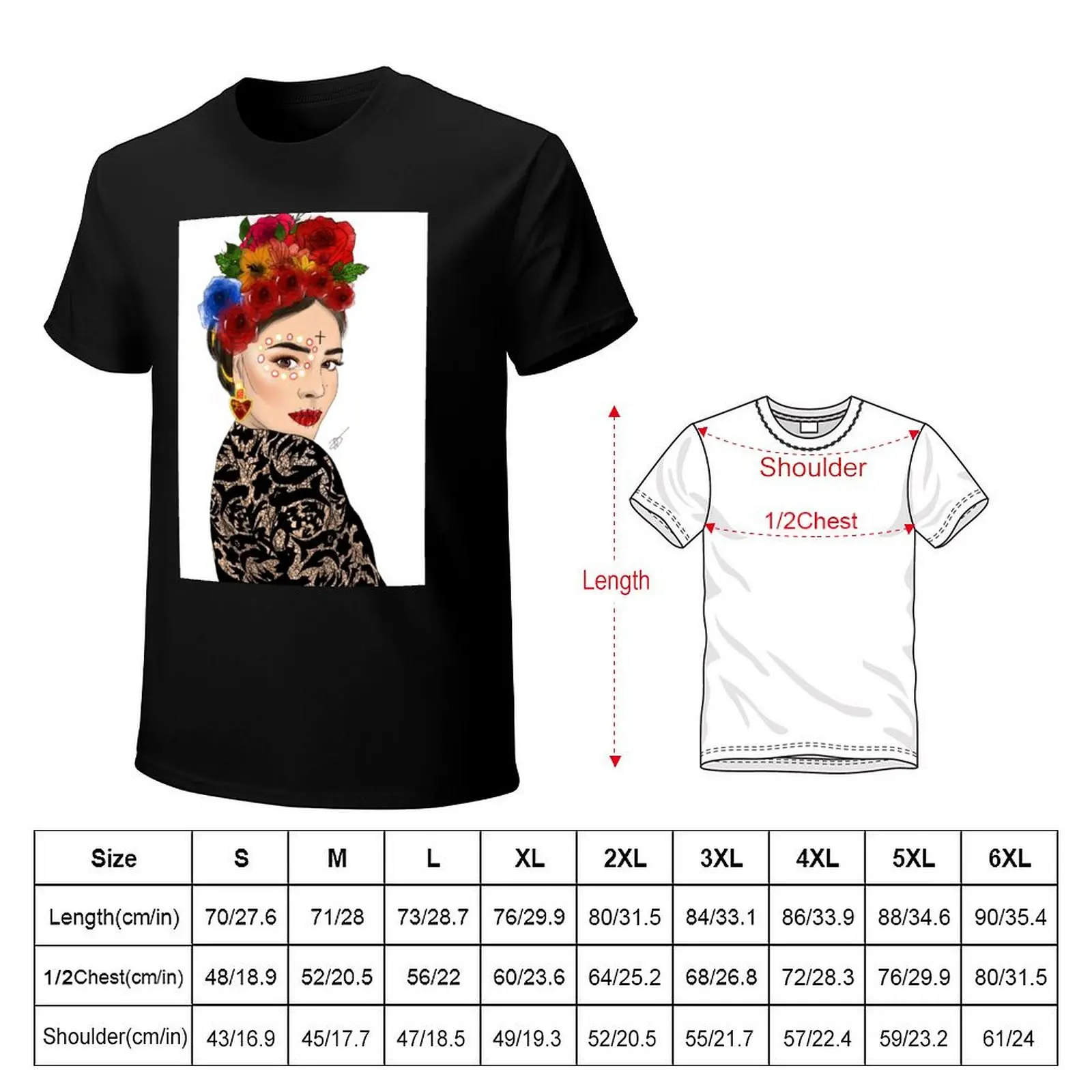 Elite / Danna Paola T-Shirt Plus Size Basic Cotton T-Shirt