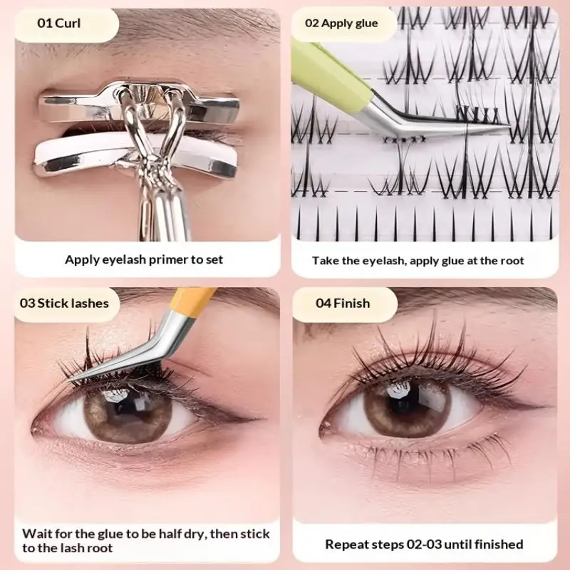 Pinzette per ciglia finte colorate in acciaio inossidabile Strumento per trucco con pinzette per estensione ciglia professionali antistatiche ad alta precisione