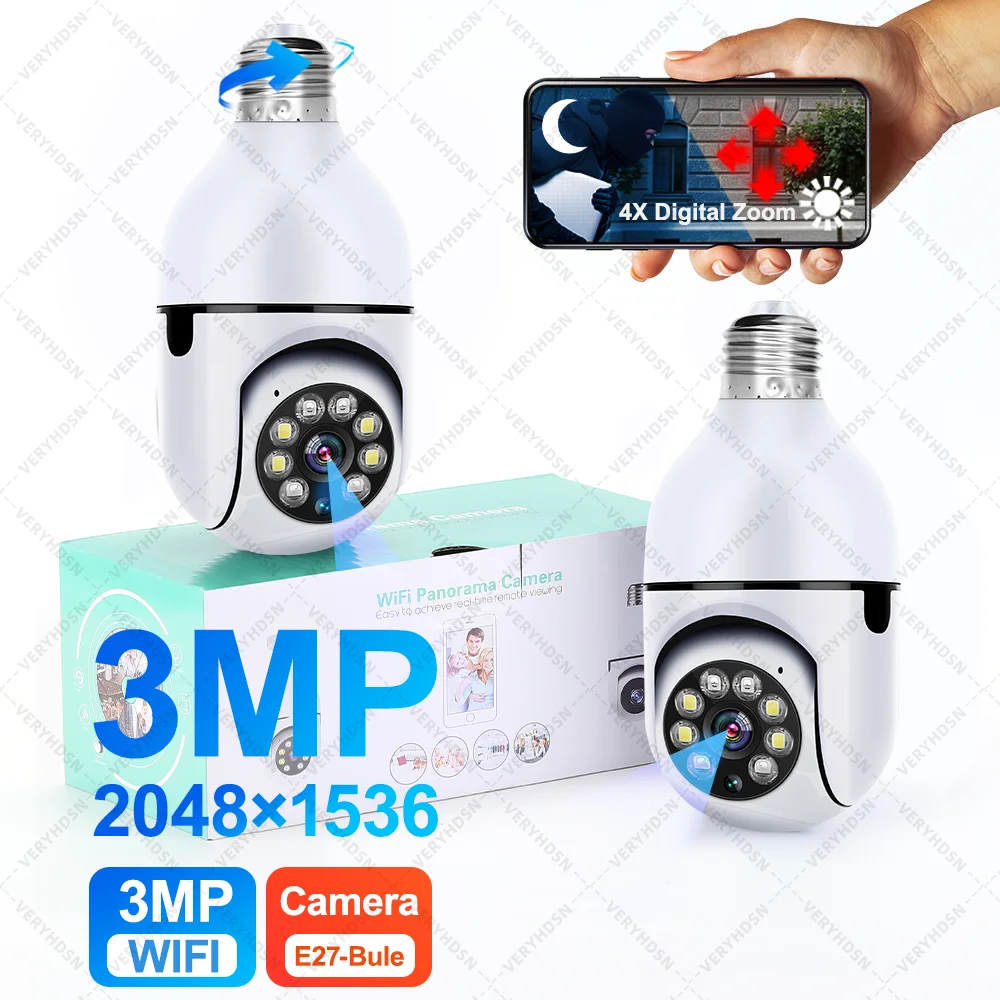 E27 Wifi Bulb Camer… - image