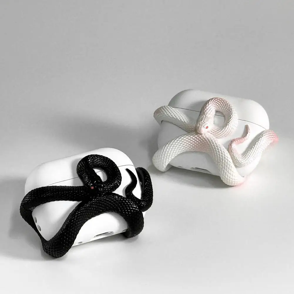 

Snake Shaped Protective Headphone Shell For AirPods Pro 3 Resin Hollow Anti drop Scratch Resistant Cover