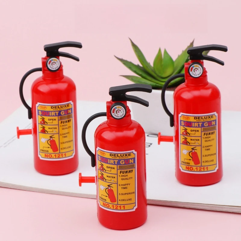 Funny Mini Fire Extintor Toy, Pistolas de Água, Água Spray, Piscina Exterior, Praia, Brinquedos de Verão, Bombeiro, Squirters para Crianças, Festa, 2Pcs