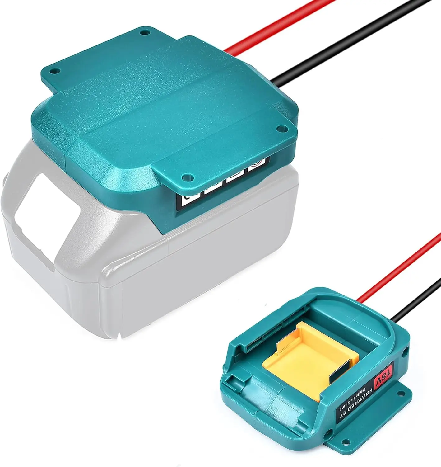 

Адаптер-колесо для аккумулятора Makita 18V LXT с проводом 14 AWG и разъемом для радиоуправляемых моделей автомобилей, робототехники и радиоуправляемых грузовиков