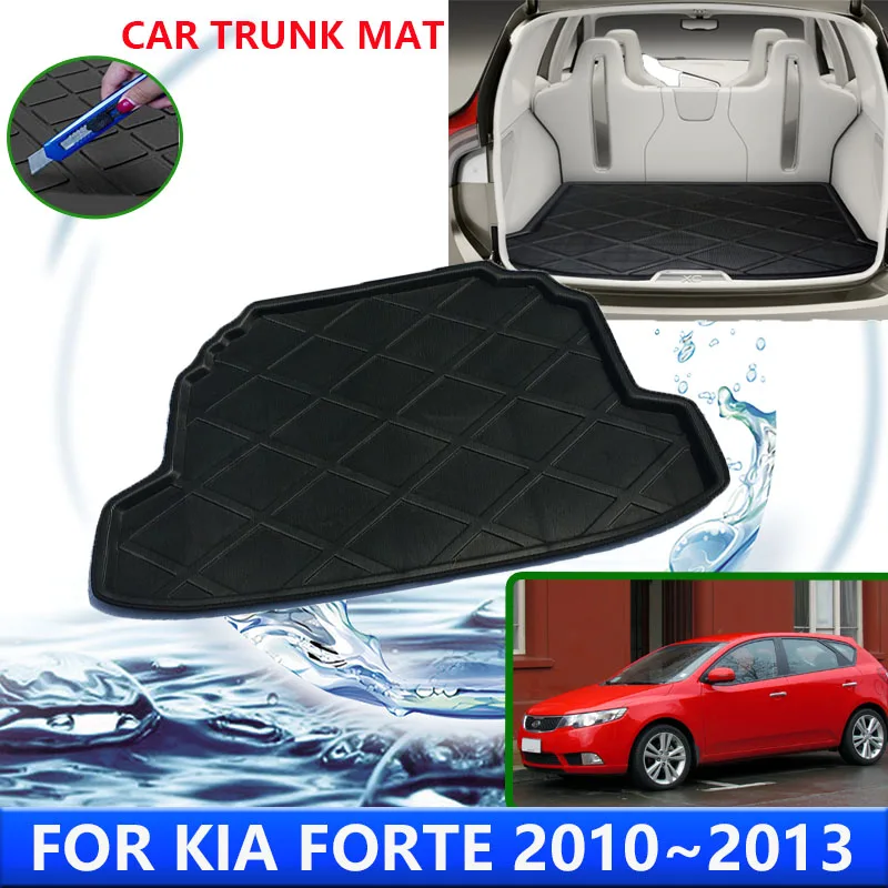 

For Kia Forte TD Cerato 2010~2013 2011 2012 Car Rear Trunk Protector Pad Auto Waterproof Liner Anti-Fouling Floot Mat Accessorie