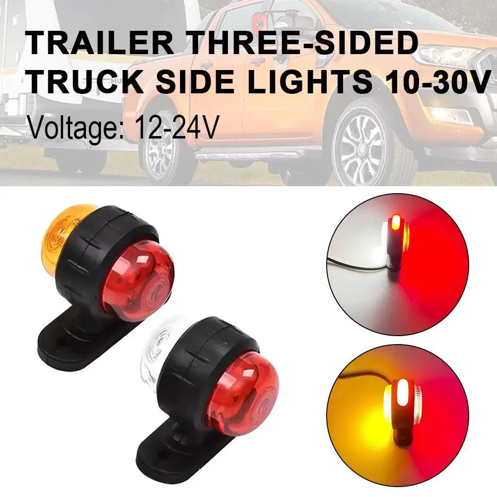 

1 шт. боковые светодиодные габаритные фонари для прицепа, грузовика, кемпера, контурные фонари 12-24 В, боковой фонарь для грузовика, светодиодный индикатор, сигнальная лампа
