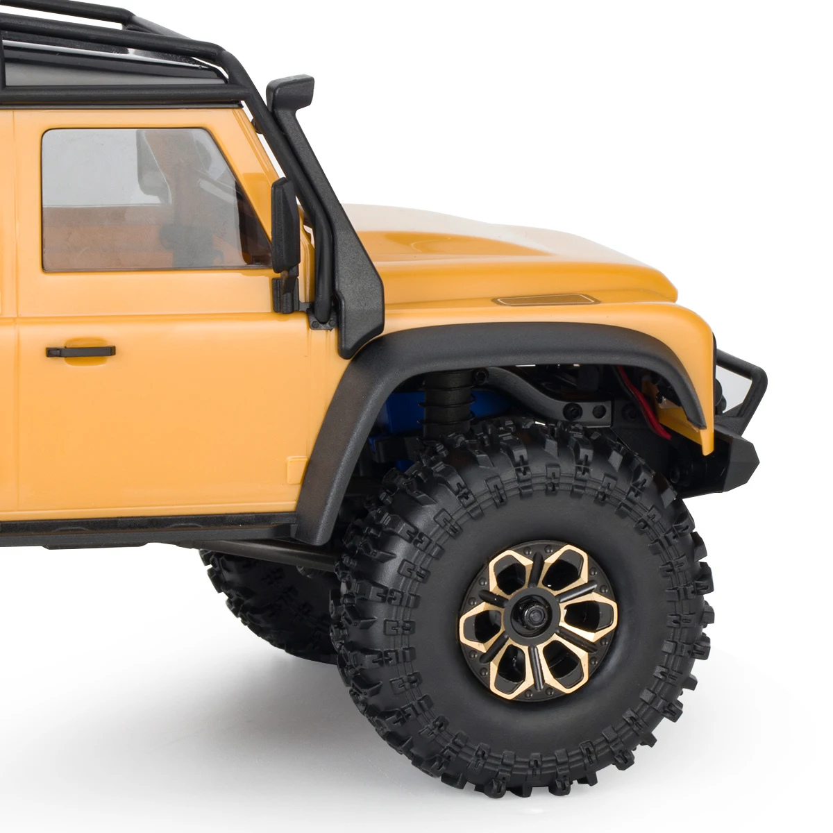 4個入り 1.0インチ 真鍮製ビードロックホイールハブリムタイヤセット 62*22mm 1/24 RCクローラーカー Axial SCX24 AX24 FCX24 アップグレード用