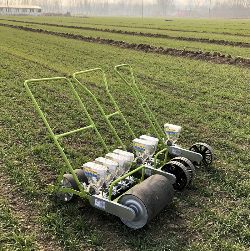 4 row New push vegetable seeder/ vegetable planter corn seeder for sales