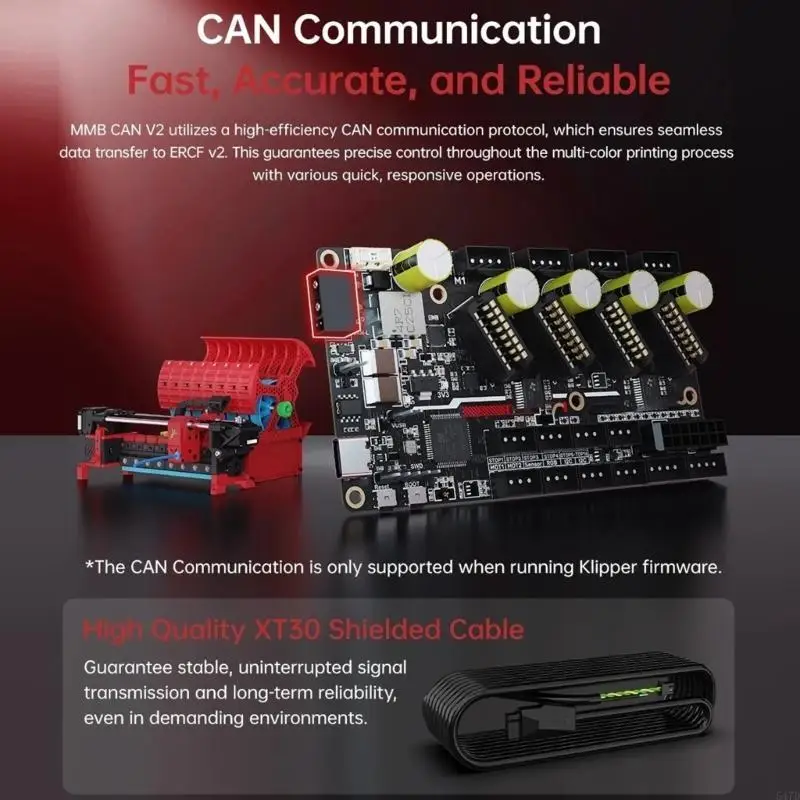 

ERCF V2 MMB CAN Bus Control Board Enraged Rabbit Carrot Feeder Driver for Voron V2.4 Printer Accessories