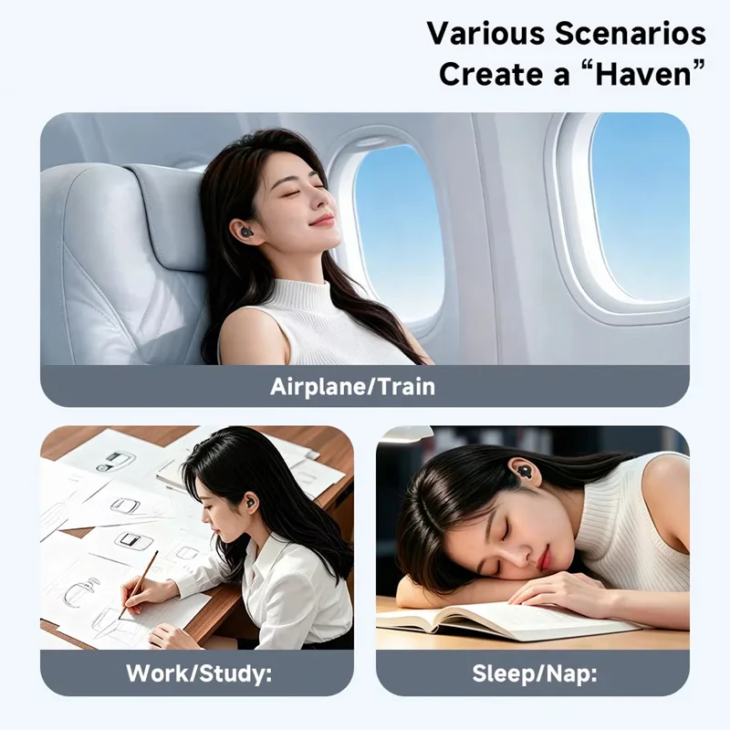 Noise-canceling Sleep Earplugs 45-49dB Anti-Noise Hearing Protection Silicone Soft Earplug Anti Noise and Sound Insulation view 4
