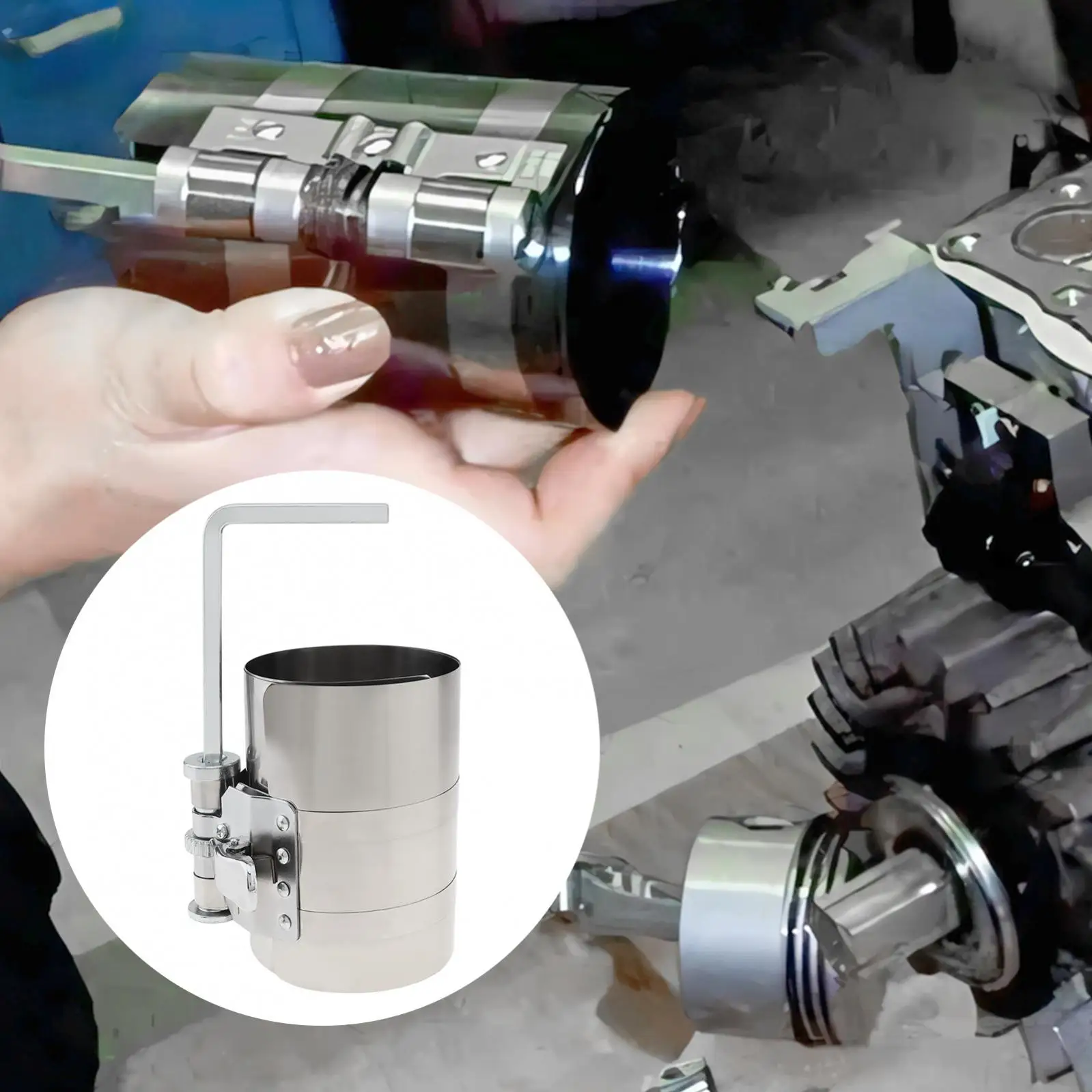 3/4/6 بوصة قابل للتعديل المكبس الدائري ضاغط أداة محرك السيارة صيانة السيارة المشبك المتوسع ذو طيات مجموعة أدوات إزالة الصواميل