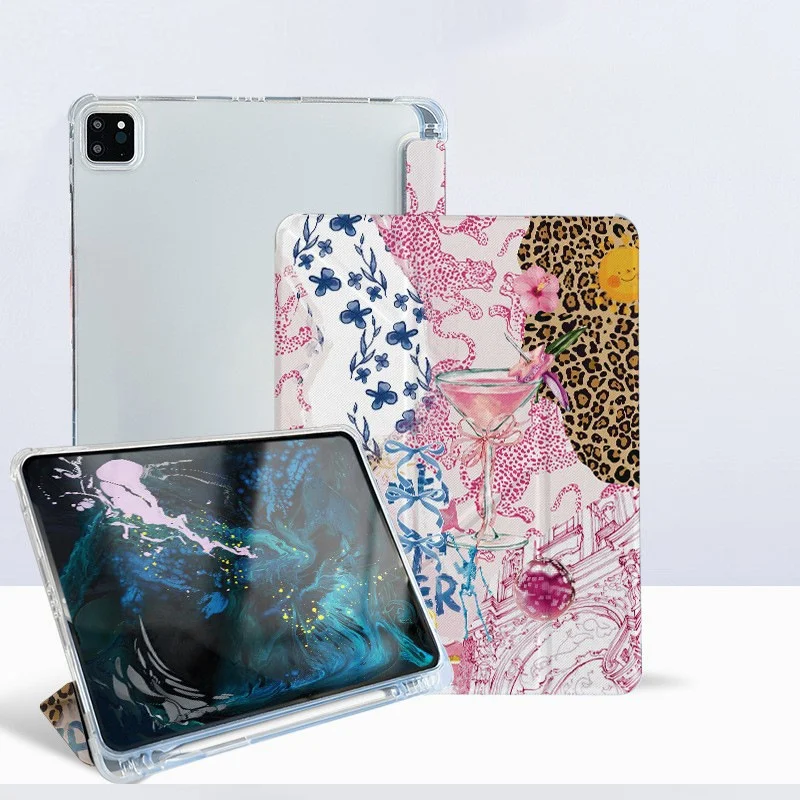 

Hot Selling Personalized Custom Flip TPU Clear Leather for Ipad Magnetic Case for Pro 11 inch 7th,8th,9th(10.2inch)Air3