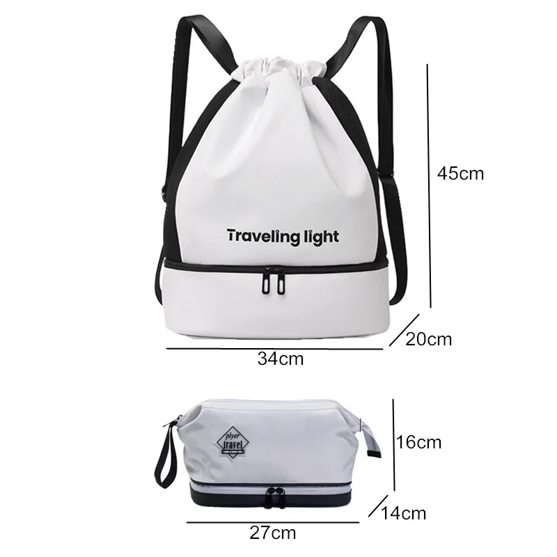 Swimming Bag Waterproof Gym Supplies Man Swimsuit Water Pool Punching Women Shoe Pocket Fitness Backpack Sport Beach Accessories