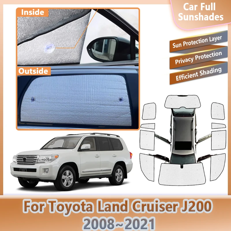 

Car Visor For Toyota Land Cruiser J200 LC200 FJ200 2008~2021 Window Anti-UV Sunshade Covers Auto Accessories 2012 2015 2018 2020