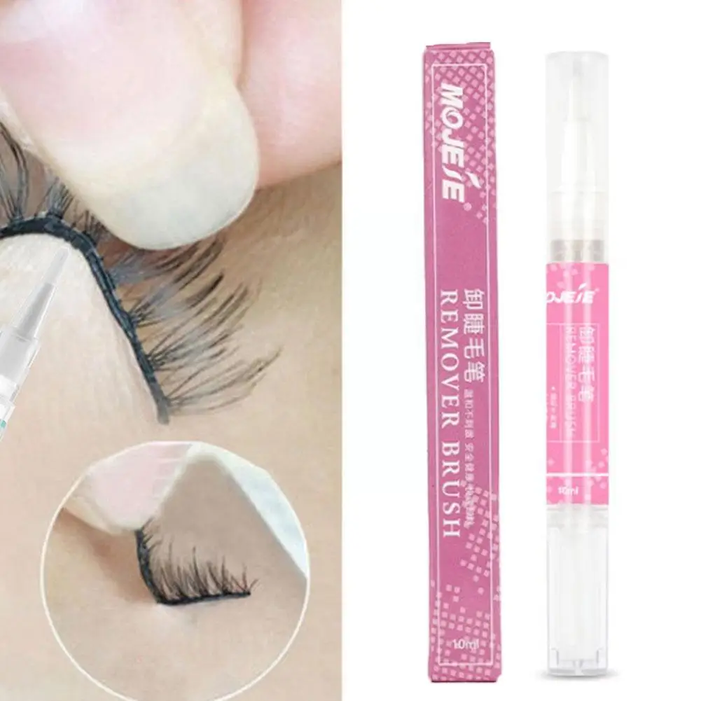 Eyelash Extension Glue Remover Transparent Non-irritating Drying Eye Quick Up Remover Gel Pen Make Adhesive 10ML Lashes