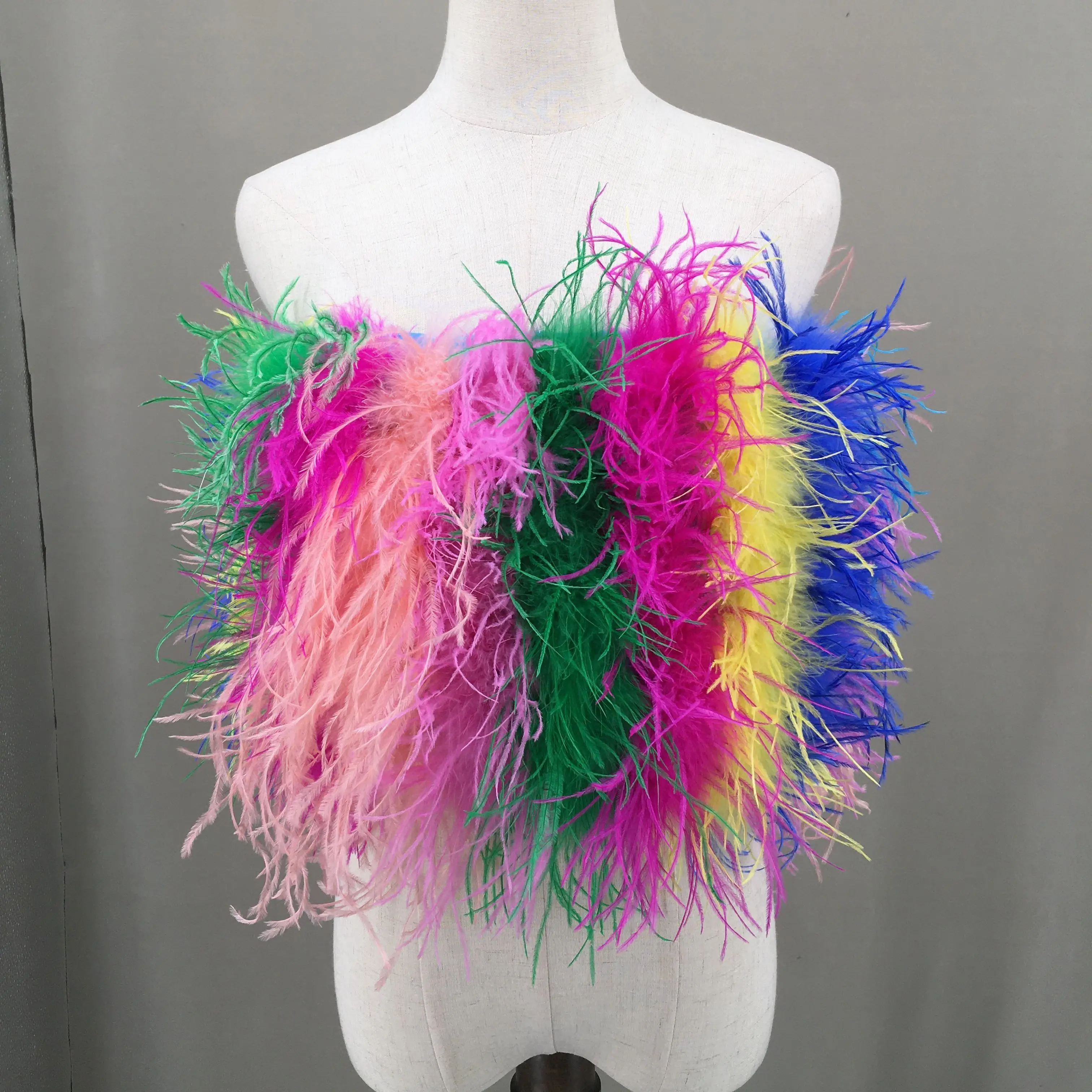 

Топ без рукавов из натуральных страусиных перьев, пушистый пушистый топ с запахом на спине, грудь 2023, 220620, 2023, 230415, 210701