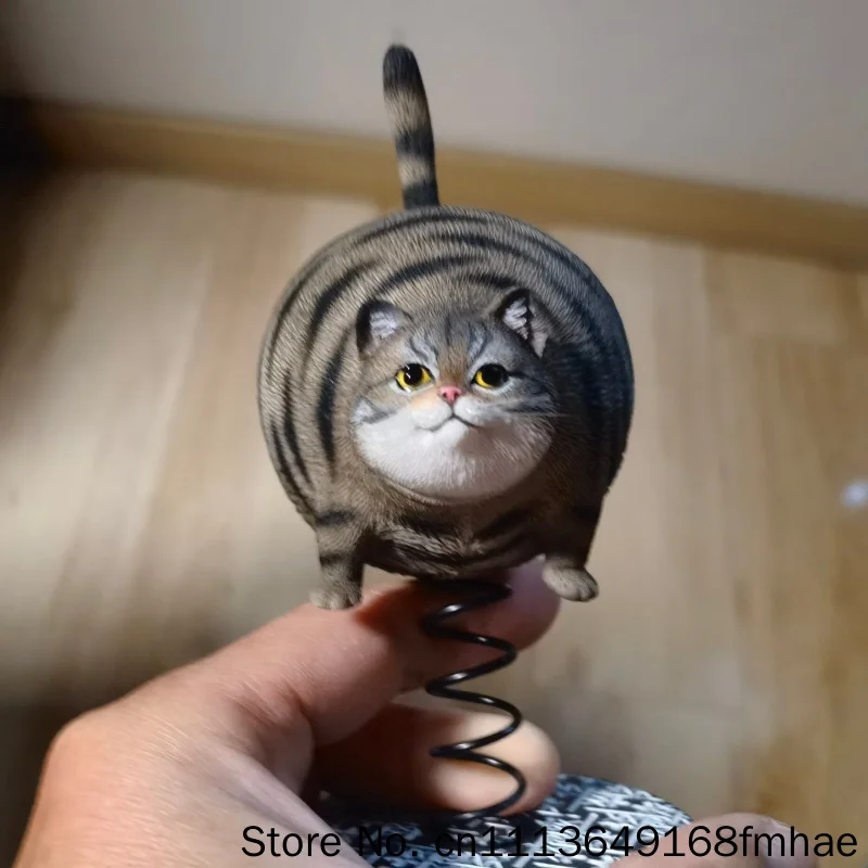 

JXK Spring Cat Figurine Bobblehead Cute Resin Kitty Car Dashboard Desktop Ornament Funny Animal Model Gift for Cat Lovers Decor