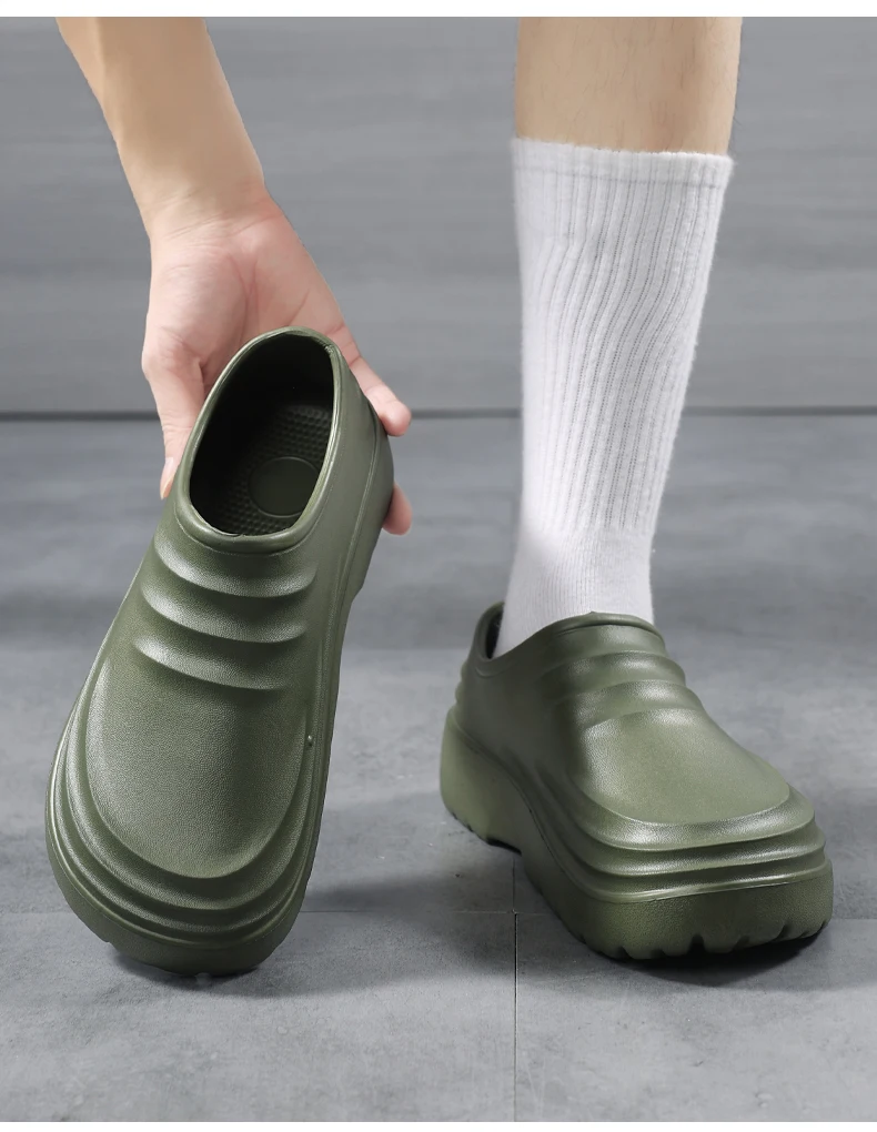 Hotel-Kochschuhe, Ganzjahres-Arbeitsschuhe, rutschfest, wasserdicht, ölbeständig, Herren-Freizeitschuhe, vielseitig einsetzbar, leichte EVA-Outdoor-Gartenschuhe – Detail 20