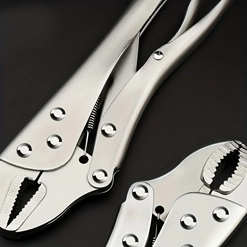 Heavy Duty Locking Pliers with Adjustable Metal Face Clamp for Woodworking and Welding Repairs - Multifunctional Pressure Pliers