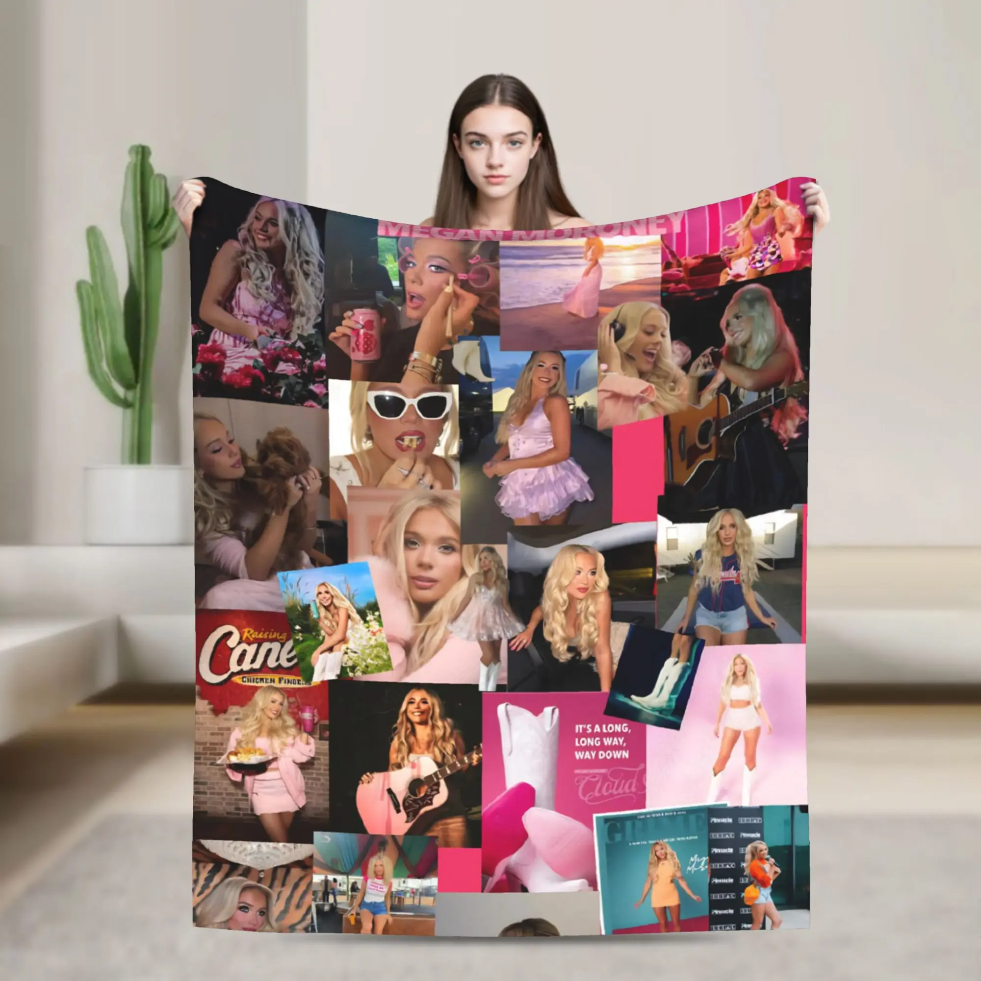 Megan Moroney Singer  Throw Blanket for Couch  Soft Cozy Plush Blanket 50x60 Inches Multi-size Bedspread for All Seasons