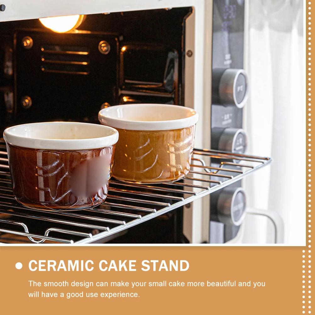 

Ceramic Dessert Baking Bowl Heat Resistant Multi Functional Home Restaurant Kitchen Pudding Cup Salad Yogurt Fruit Serving