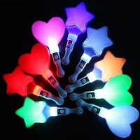 1-10pcs Heart Star Lightstick Kpop Glow Sticks Idol Concert Luminous Stick LED Holding Flash Stick Activity Atmosphere Props 응원봉