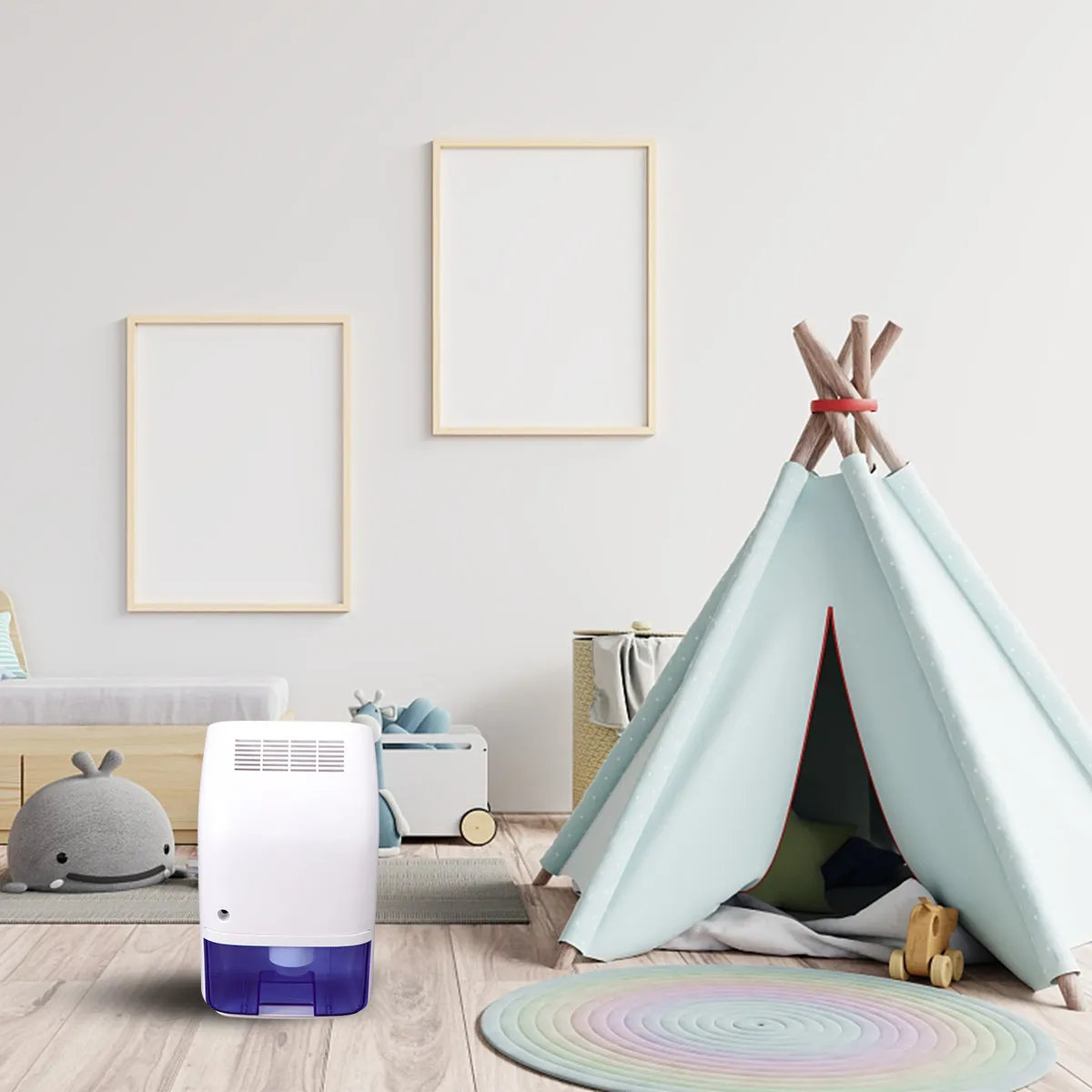 

Compact Portable Electric Mini Dehumidifier for Wardrobe Closet Bedroom Bathroom Garage Indoor Air Dryer Low Material