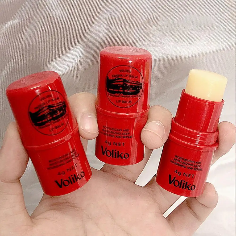 ใหม่มะละกอ Milk Lip Balm Hydrating Moisturizing Moisturizing Balm เครื่องสําอาง Lip Base เส้น Moisturizing Balm Lip ลิปสติก