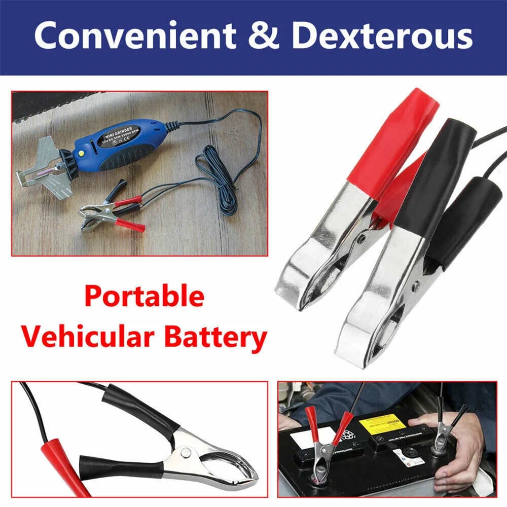Portable 12V Electric Chain Saw Sharpener For Garden Chains Operated EasilySpindle Lock To Ease
