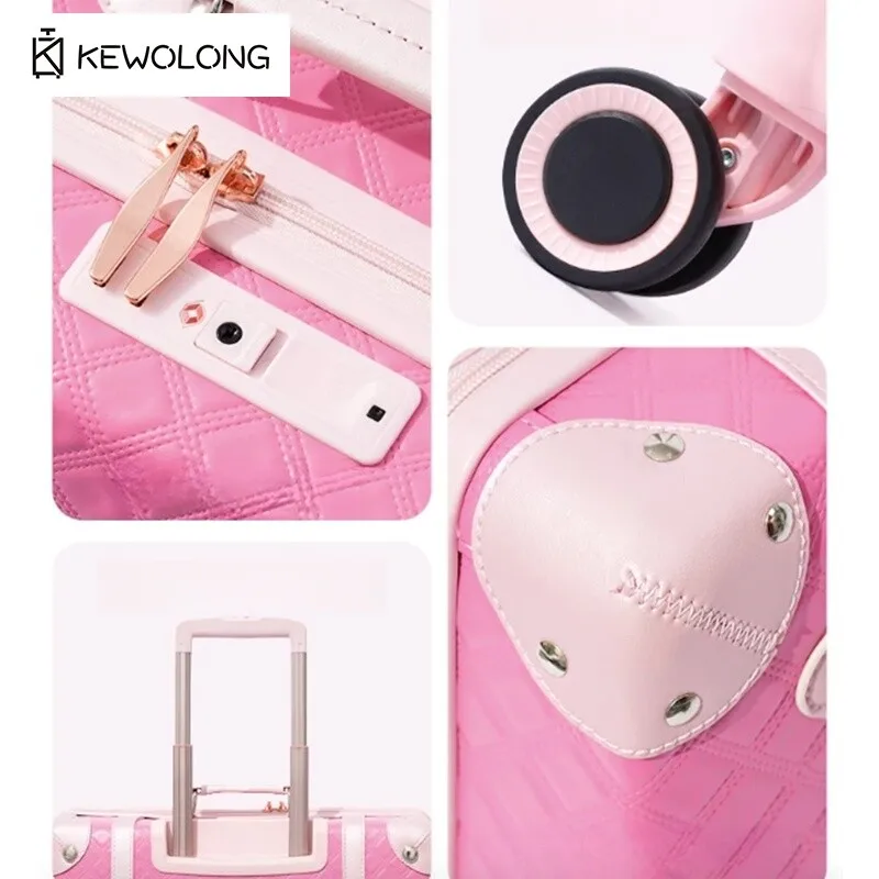 مجموعة أمتعة للأطفال والصغار مقاس 14 16 18 بوصة - حقيبة حمل صغيرة خفيفة الوزن للفتيات، حقيبة عربة صغيرة متينة #6