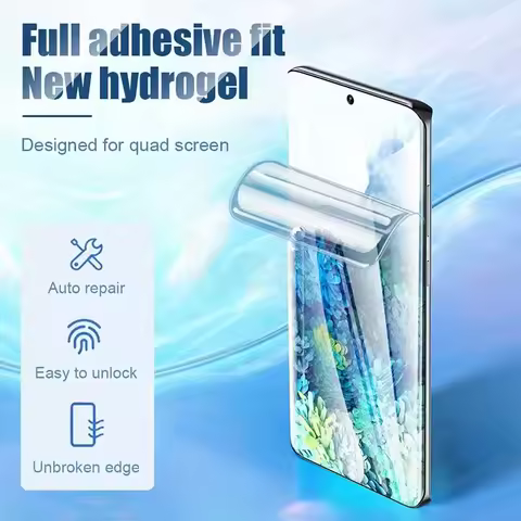 4pcs S23 Ultra S22 S21 S20 S10 Plus 5G S21FE S10E Lite Screen Protector for Samsung A23 Full Cover HD Matte Hydroger Film