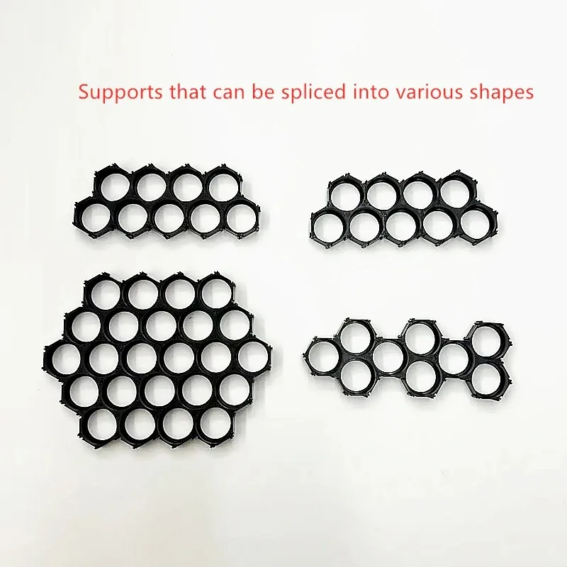 100Pcs-500pcs 18650 Bracket  Misalignment Triangular Bracket 18650 Splicing Combination Bracket Hole Spacing 19.5mm