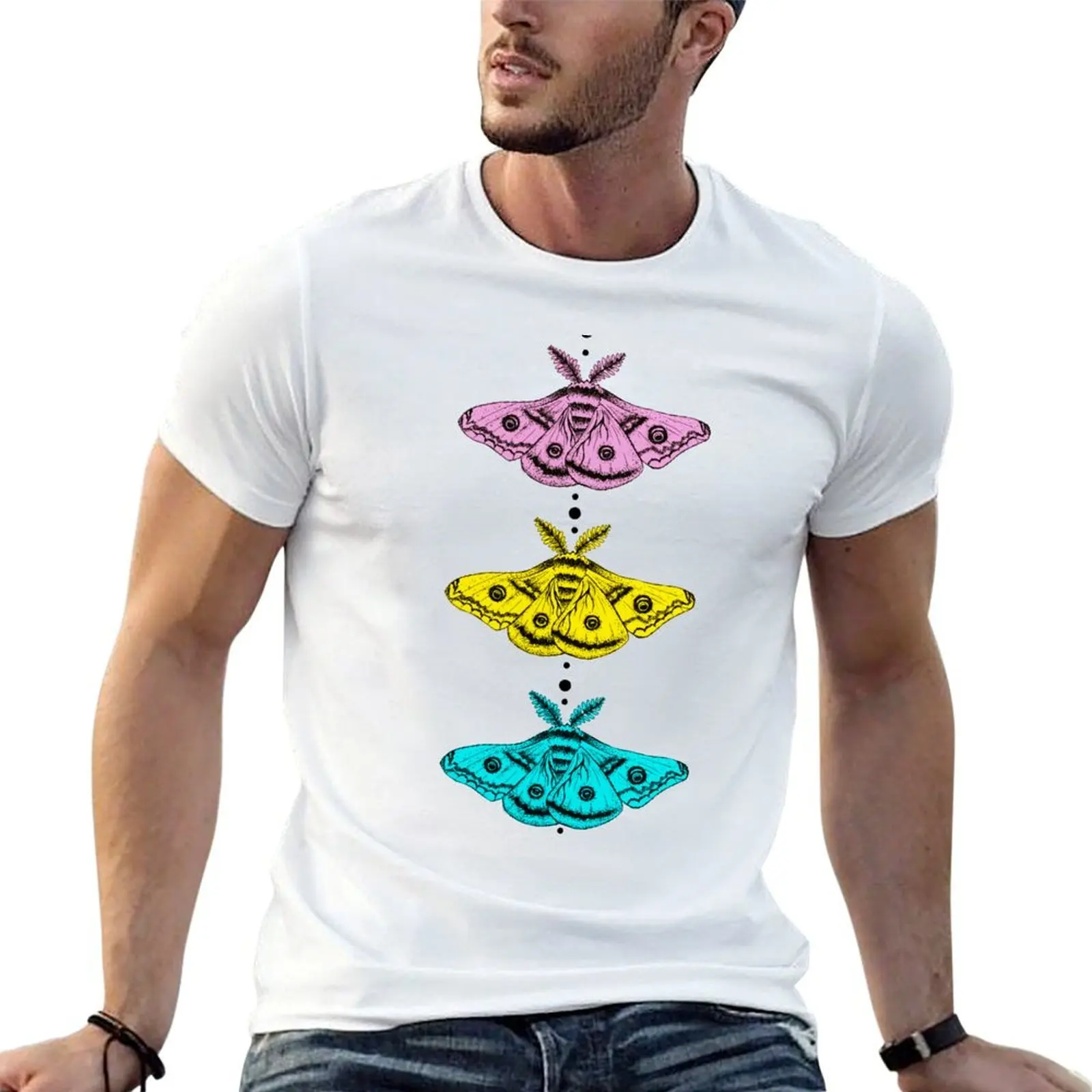 Moths T-Shirt funny meme t-shirts sublime plus size men clothing