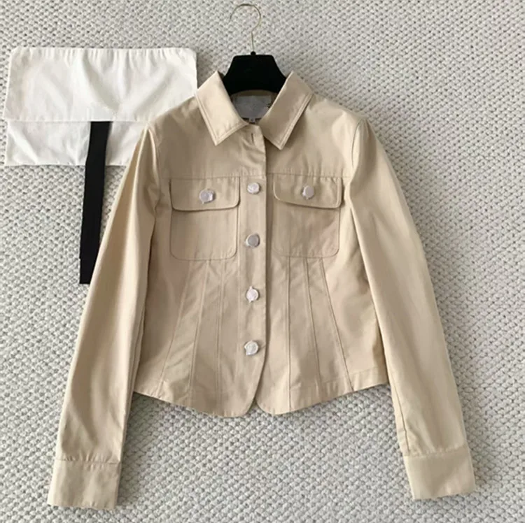 

Customization European women's fashion 2026 spring new collection Long-sleeved single-button coat and shorts Fashionable suit