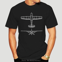 Cessna 172 Airplane Pilot T-shirt Front And Back 2460X Tshirt Summer Fashion Short Sleeve Men Clothing Tees Casual T Shirt